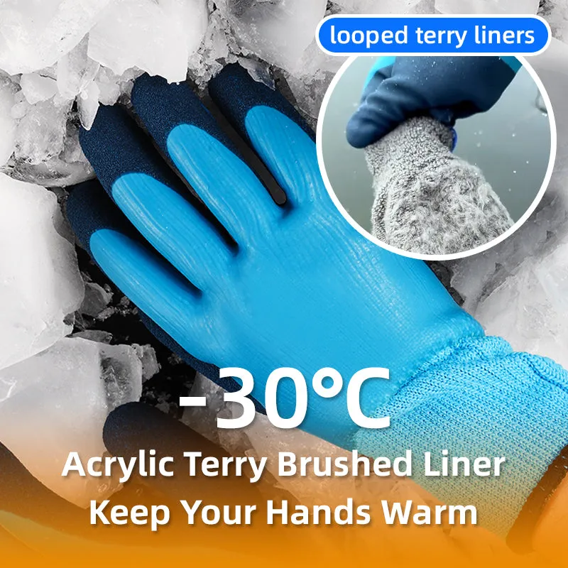 10 Pairs Waterproof Winter Work Gloves Freezer Gloves