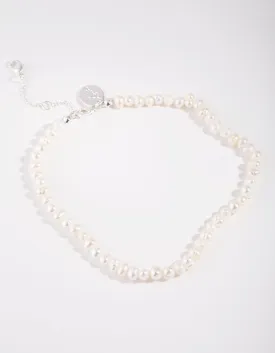 2 Row Round Pearl Anklet