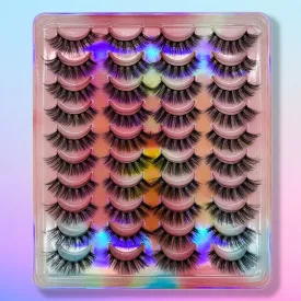 20 Pairs Natural False Eyelashes