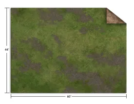 44"x60" BROKEN GRASSLAND/DESERT SCRUBLAND GAME MAT