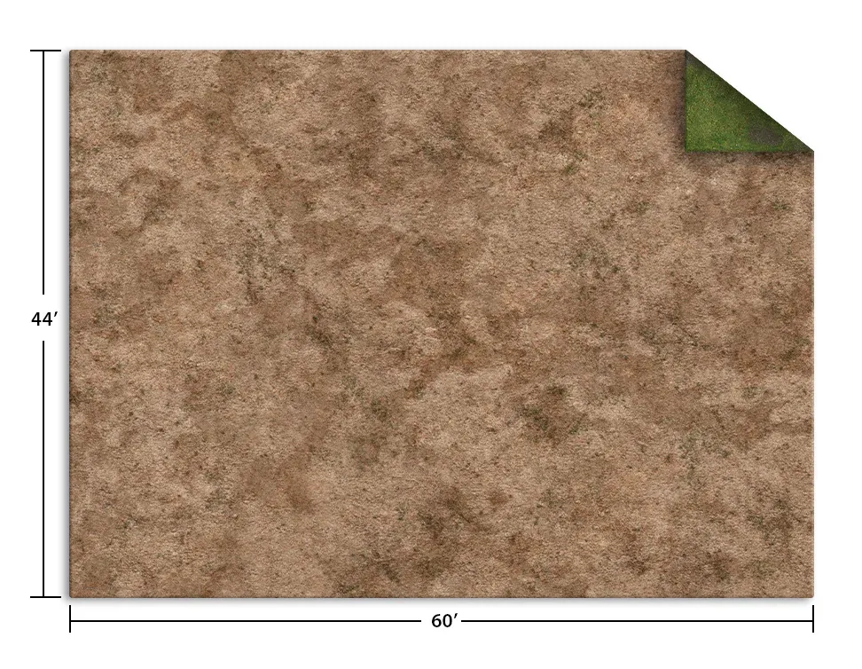 44"x60" BROKEN GRASSLAND/DESERT SCRUBLAND GAME MAT