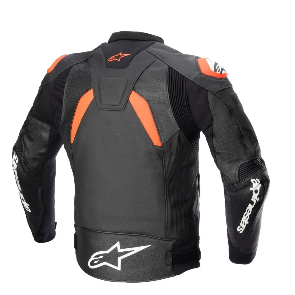 Alpinestars Gp Plus V4 Leather Jkt Blk/Red/Fluo/White