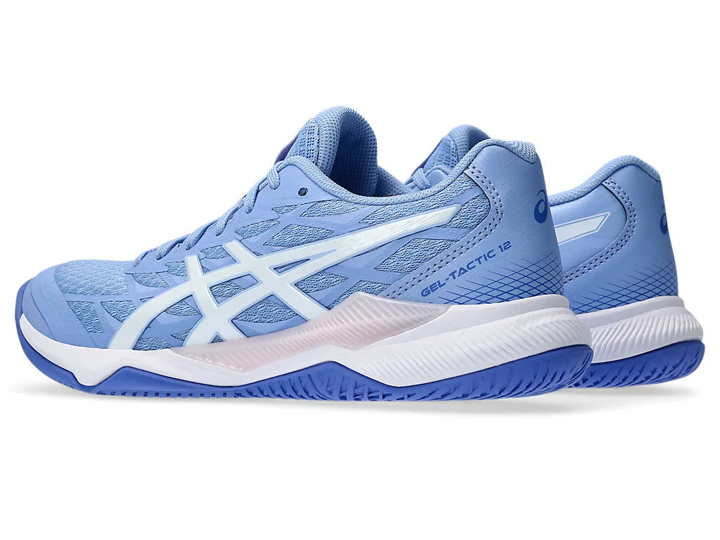 Asics Gel Tactic 12 Women's Court Shoes, Light Sapphire/White