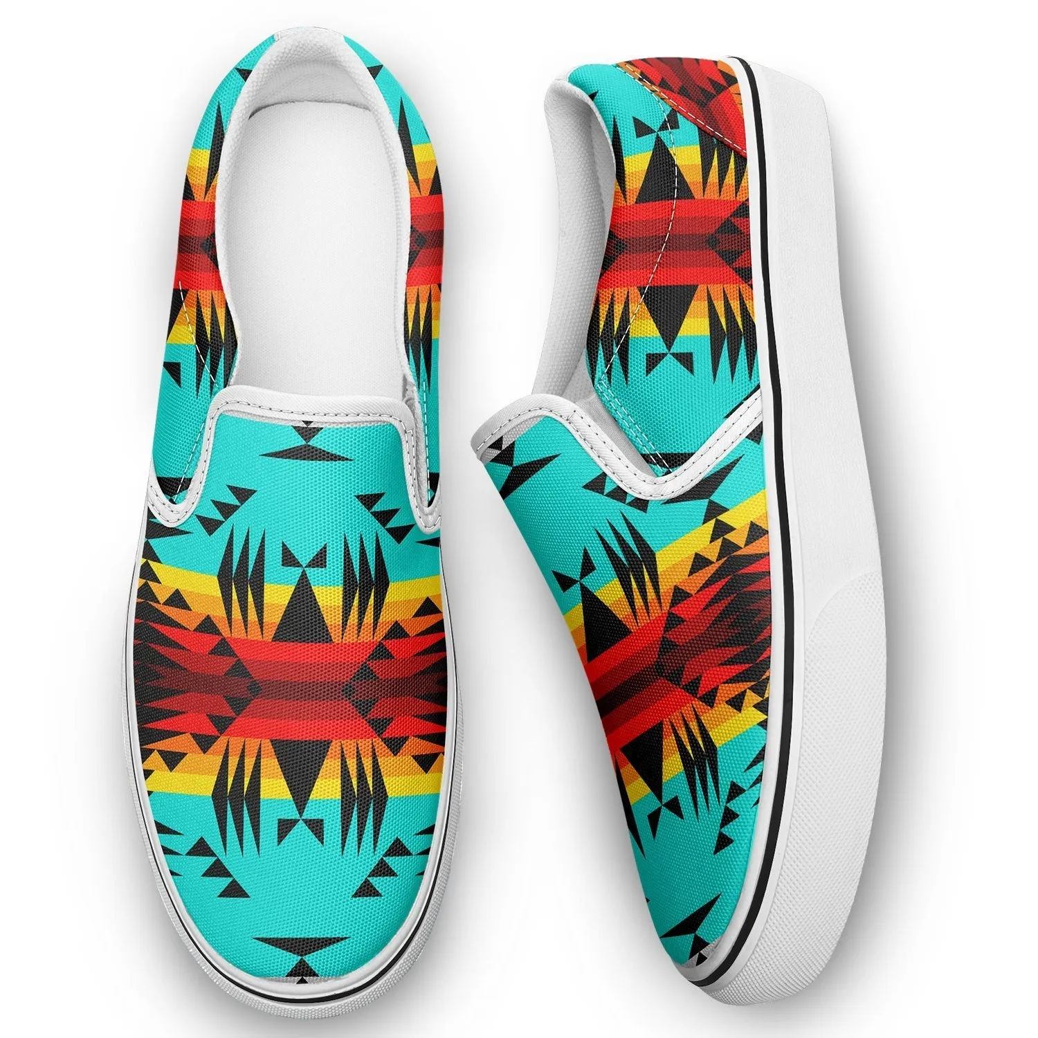 Between the Mountains Otoyimm Kid's Canvas Slip On Shoes