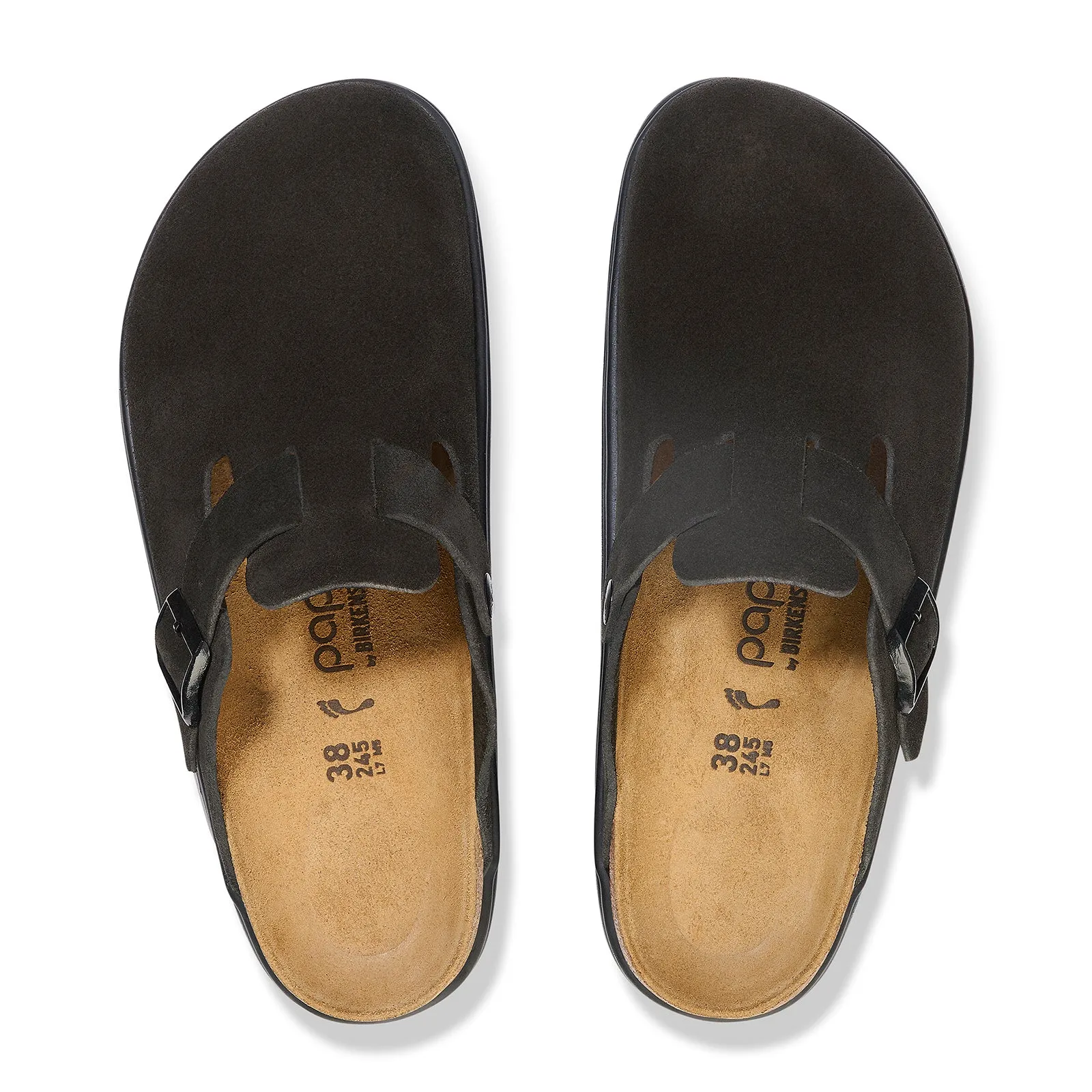 Birkenstock Boston Chunky Narrow Clog (Women) - Black Suede