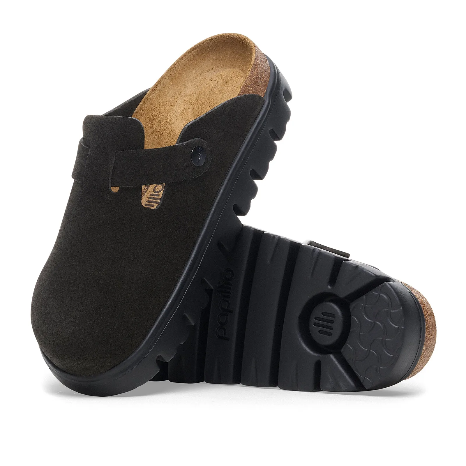 Birkenstock Boston Chunky Narrow Clog (Women) - Black Suede