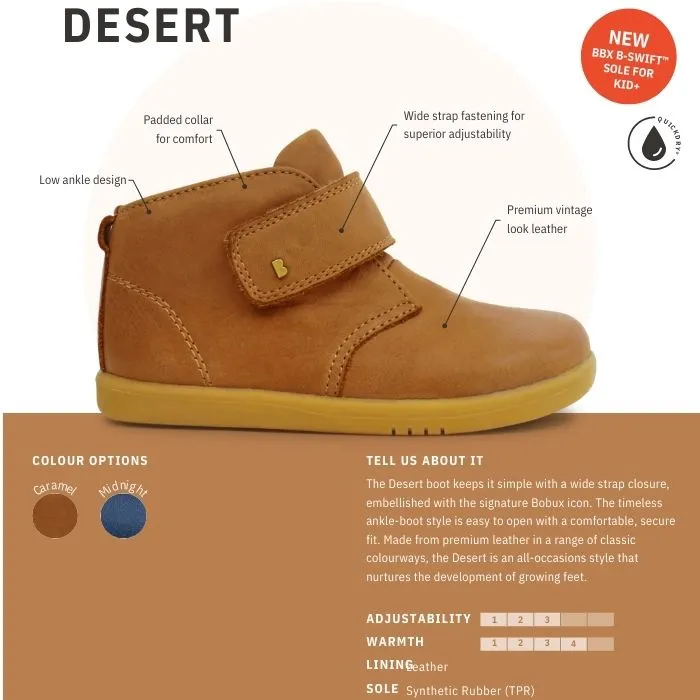 Bobux Step Up Desert Boot Caramel 724820A