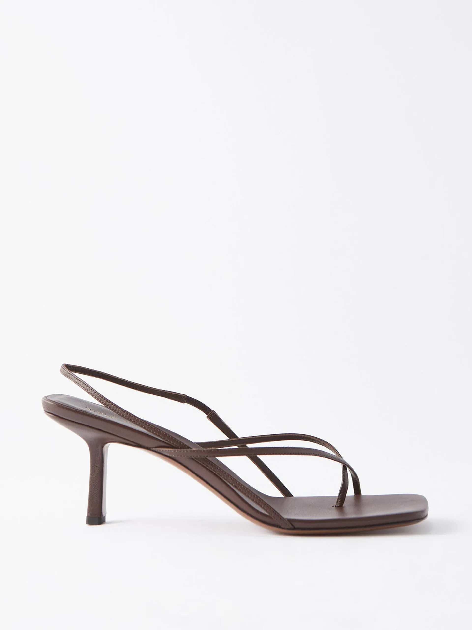 Brown minimalistic heels