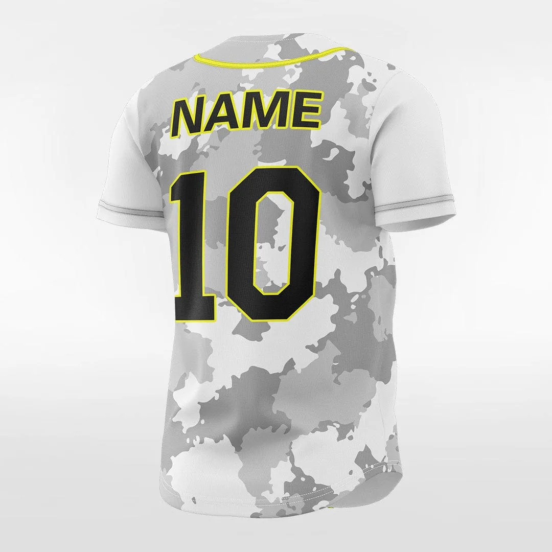 Camouflage - Customized Men's Sublimated Button Down Baseball Jersey