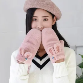 Carrot Winter Gloves - Tea Pink