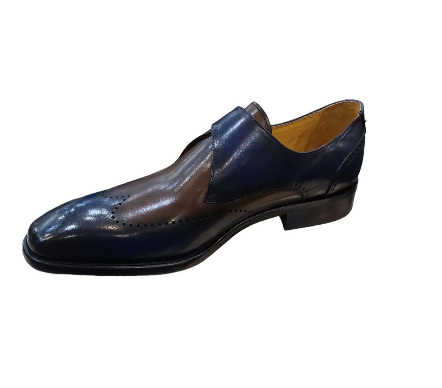 Carrucci Two Tones Side Strap Shoes