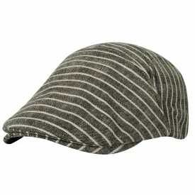 Cotton Summer Stripe Newsboy Hat Adjustable Flat Cap SL31275