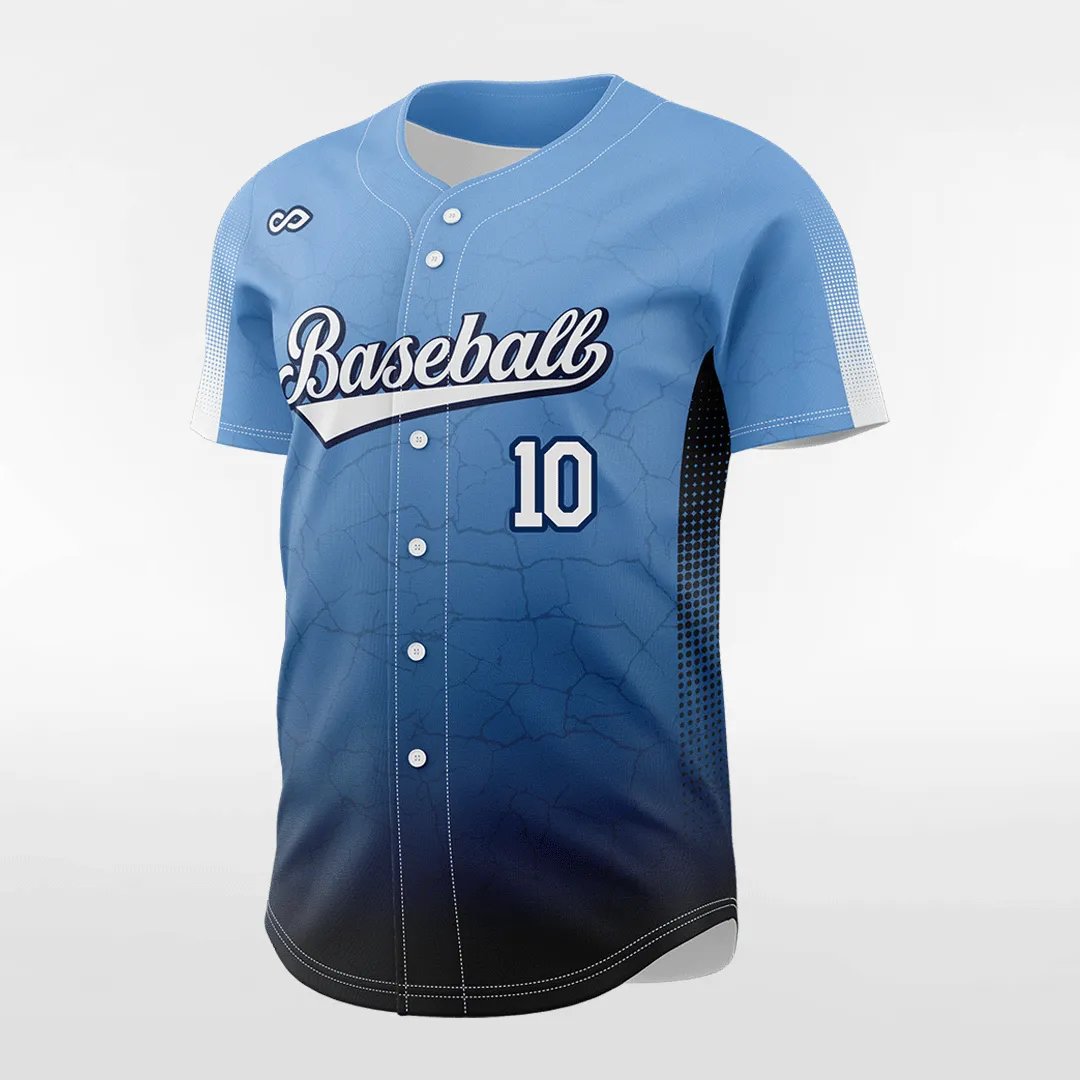 Cracking - Customized Men's Sublimated Button Down Baseball Jersey