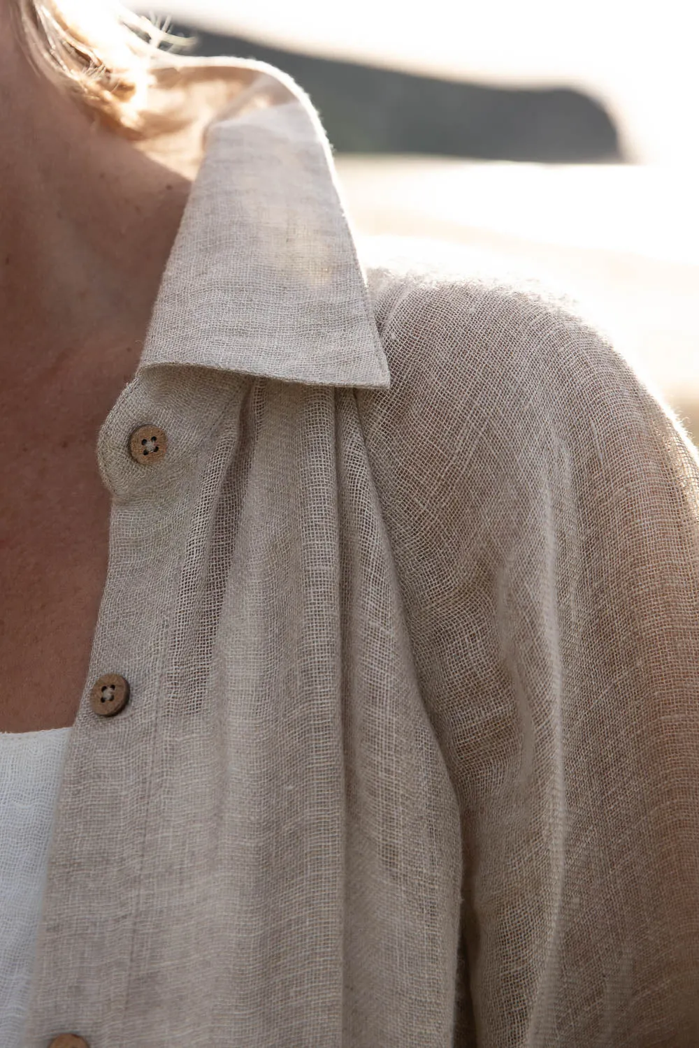 Desert Linen Duster - Natural