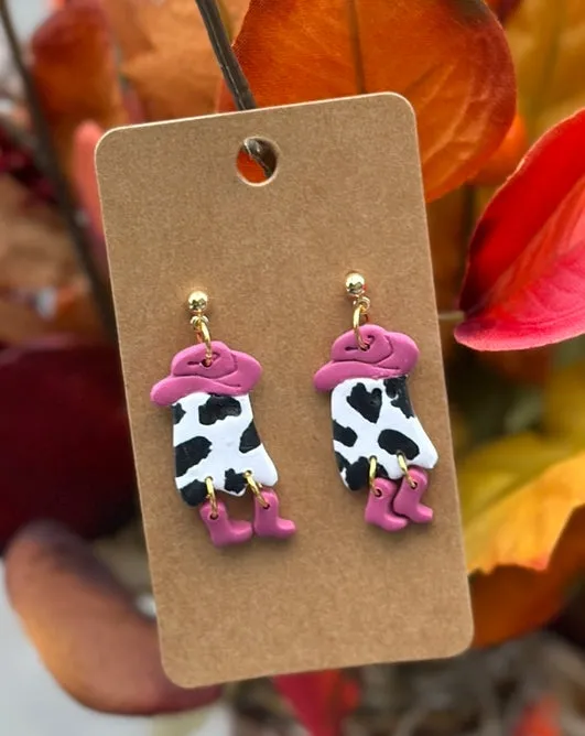 Fall/Halloween Clay Earrings