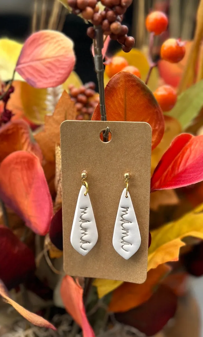 Fall/Halloween Clay Earrings