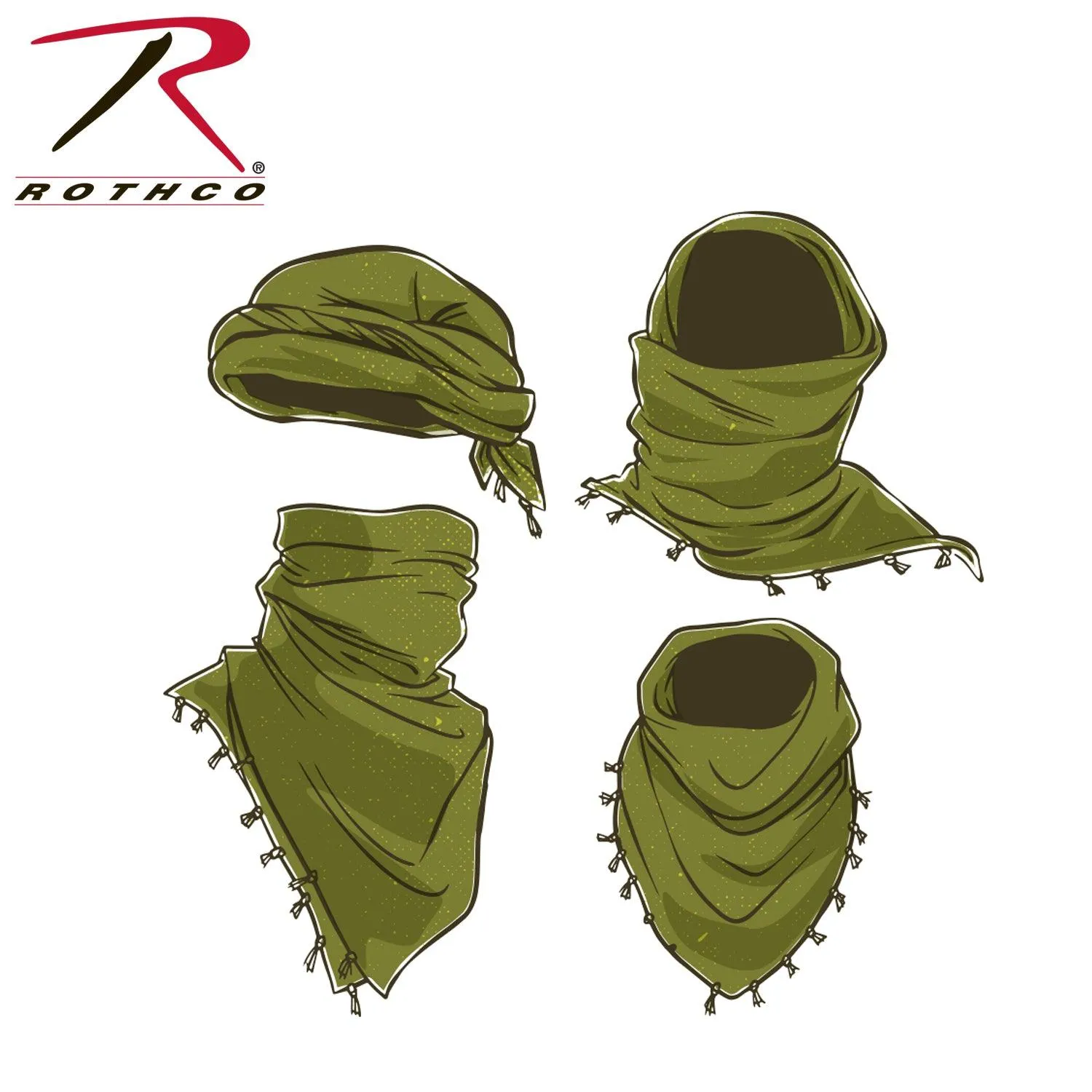 Gadsden Snake Shemagh Tactical Desert Scarf