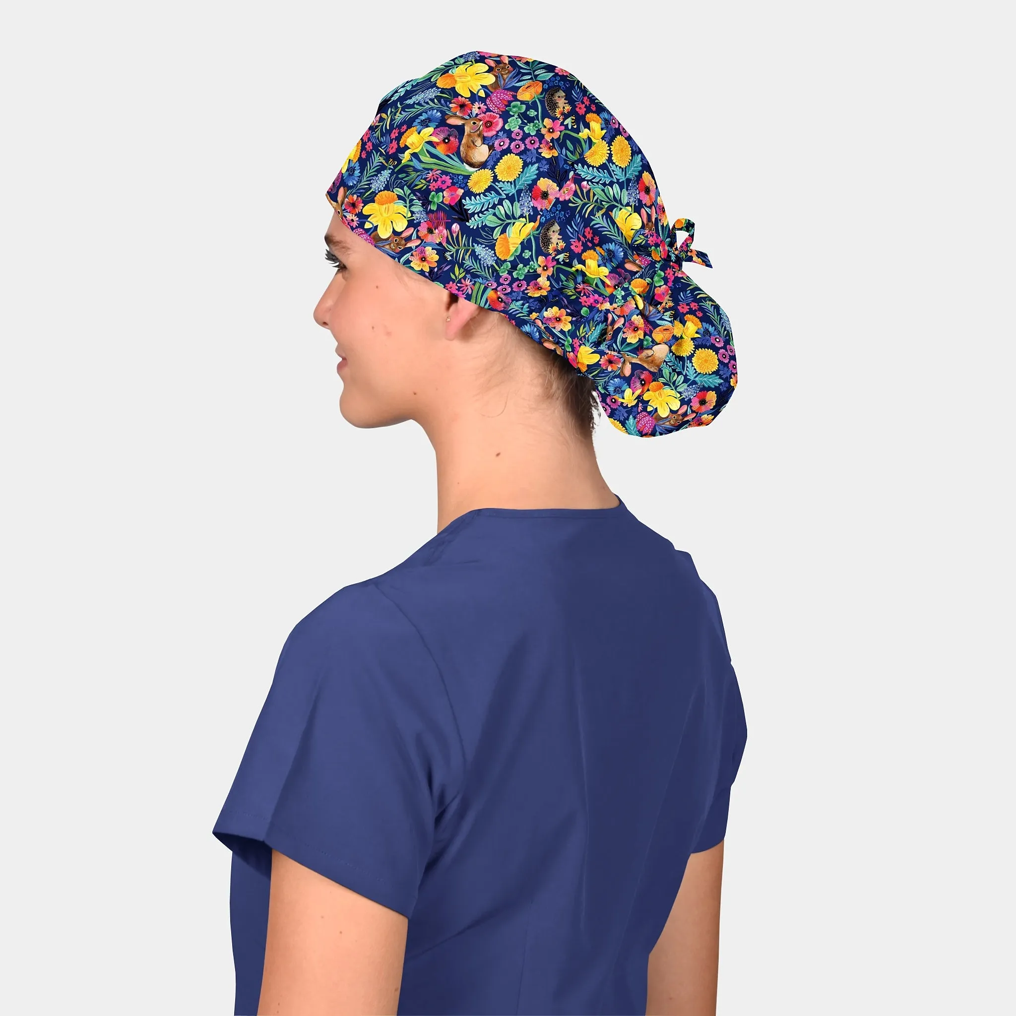 Happy Hops - Poppy Bouffant Surgical Hats