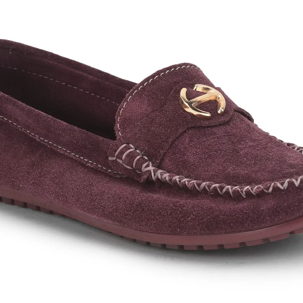 Healers Casual Maroon Loafers For Women GI-SML-52 By Liberty