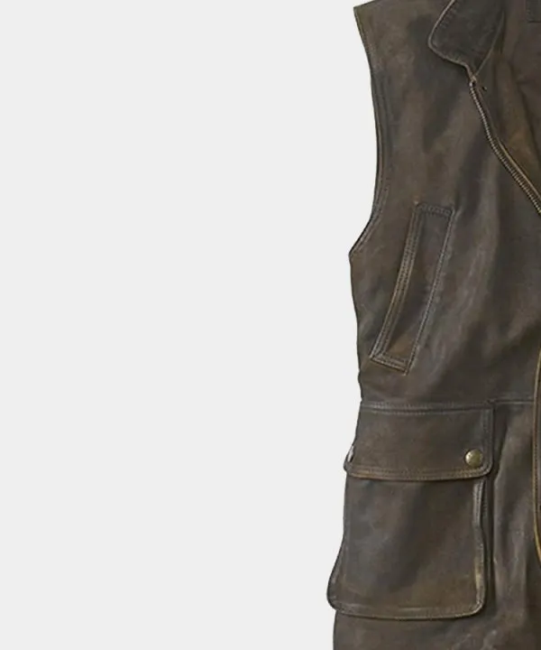 Men’s Munitions Leather Vest