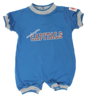 NHL Infant Washington Capitals Crew Neck Romper, Blue