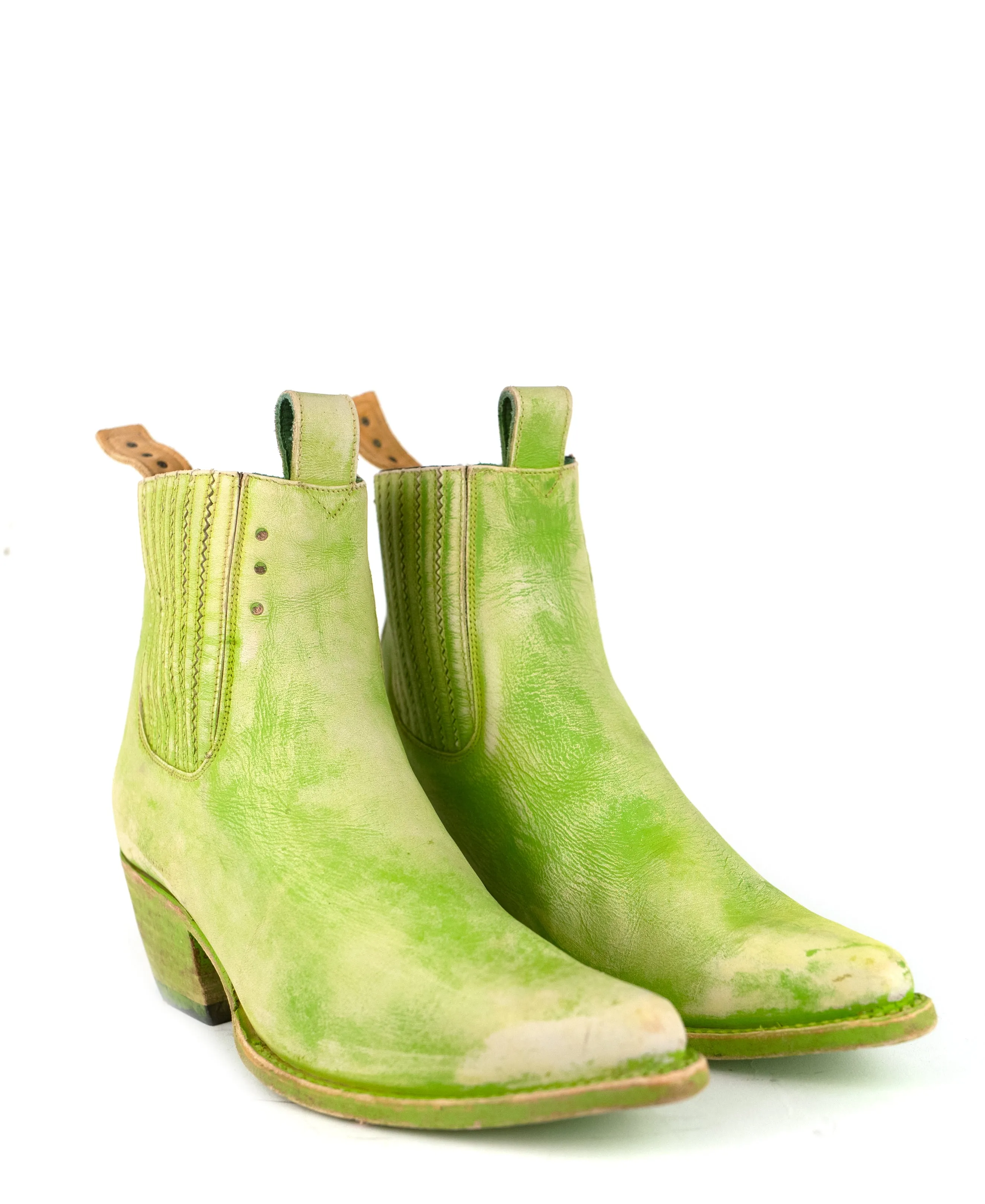 No.1001 FREEWAY chelsea boot Lime Playa women's