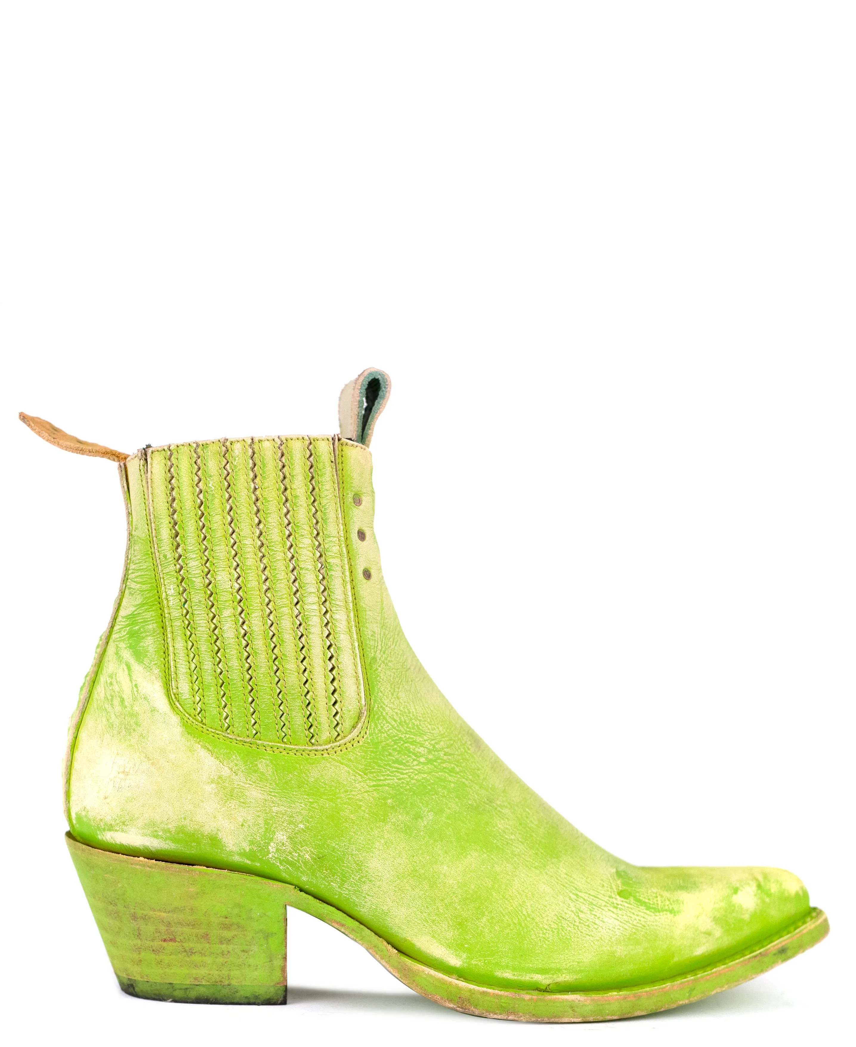 No.1001 FREEWAY chelsea boot Lime Playa women's