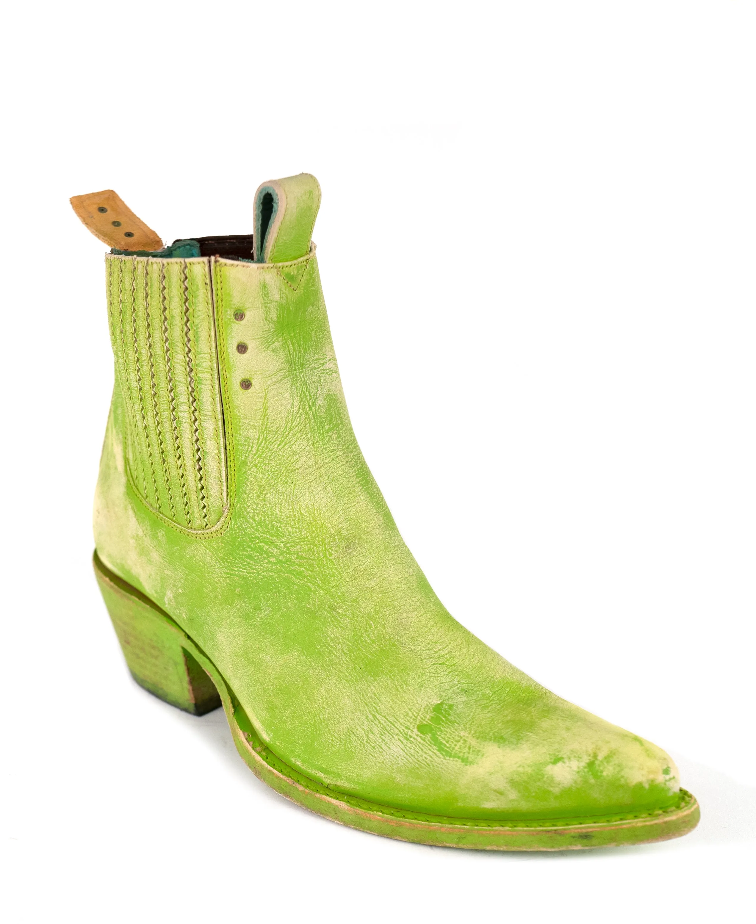 No.1001 FREEWAY chelsea boot Lime Playa women's