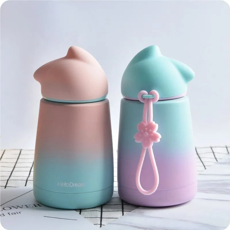 Ombre Kitten Water Bottles