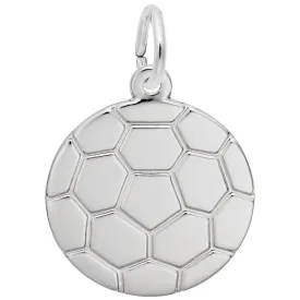 Rembrandt Charms - Flat Soccer Ball Charm - 5385