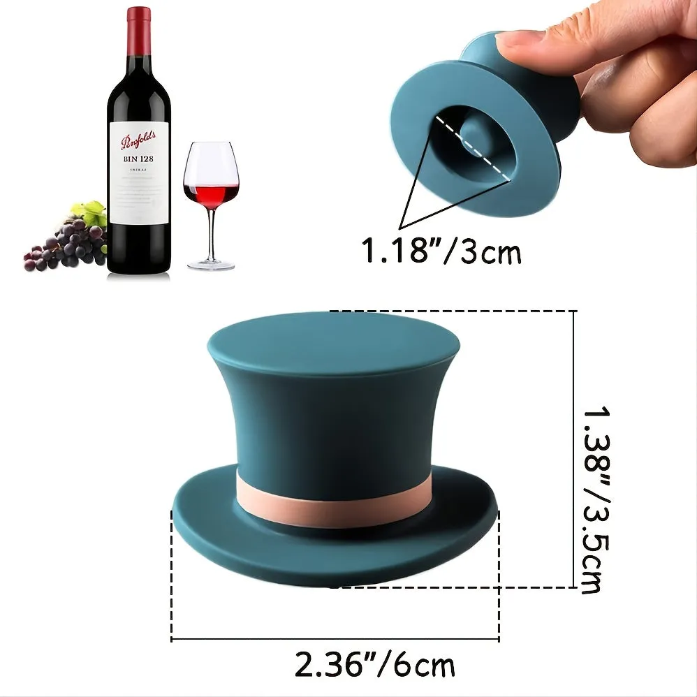 Silicone Magic Cap Corks Preserve Wine Freshly and Effortlessly