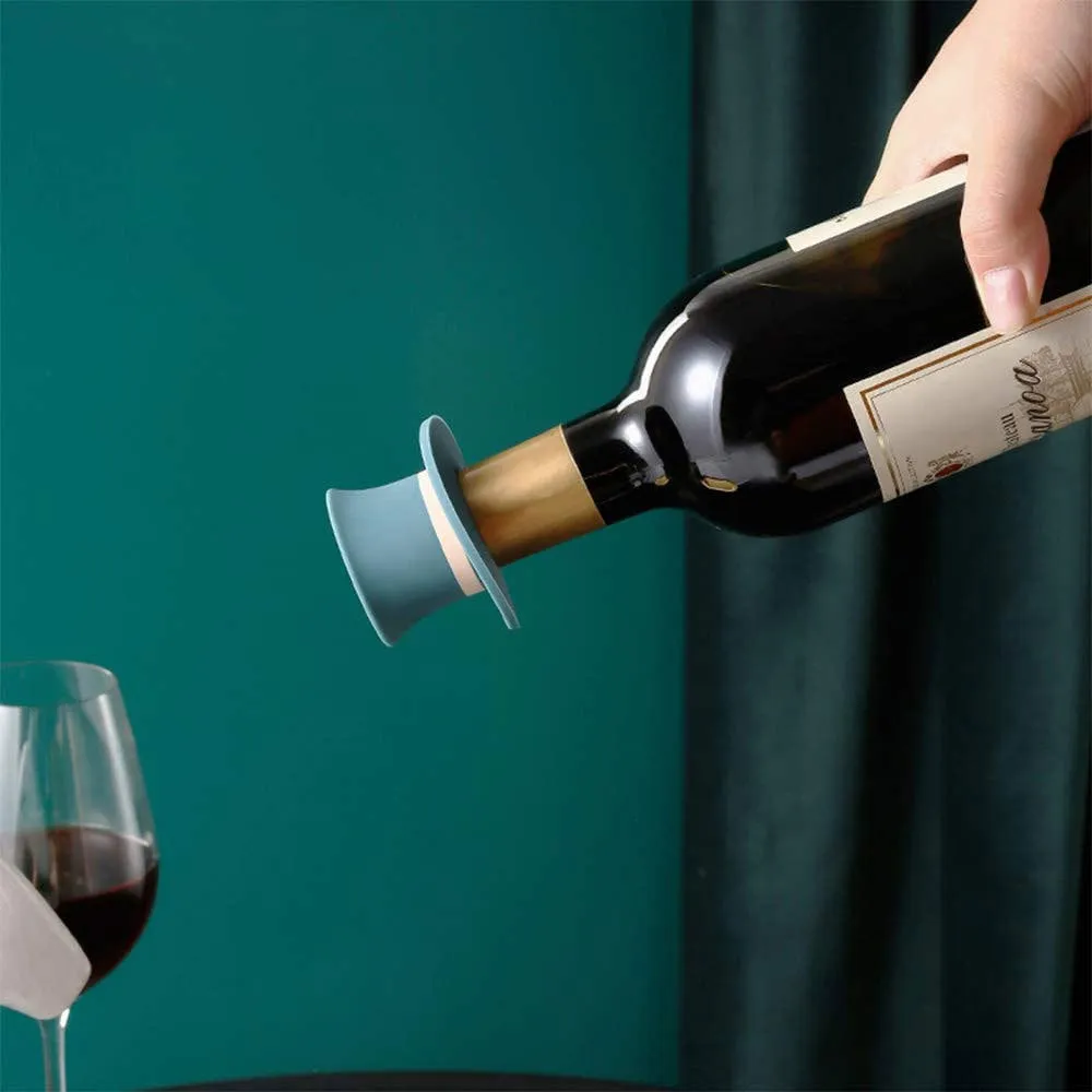 Silicone Magic Cap Corks Preserve Wine Freshly and Effortlessly