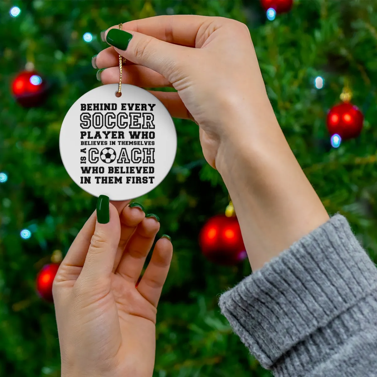 Soccer Coach Christmas Ornament, Soccer Coach Gift