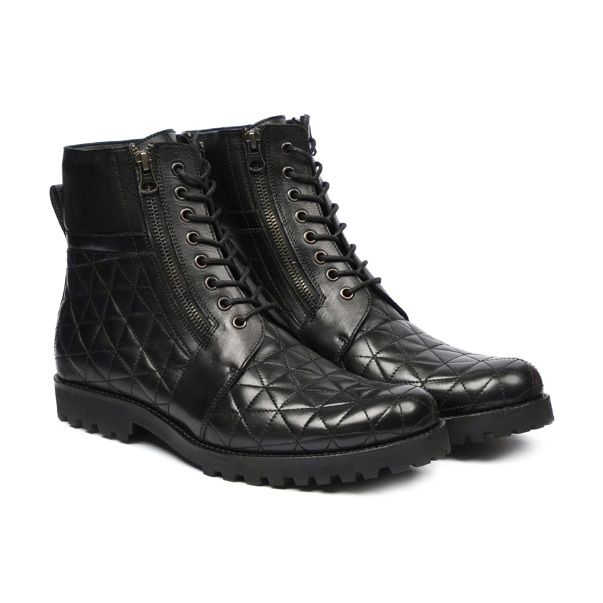 Testsuo - Men's Black Calf Leather Boot