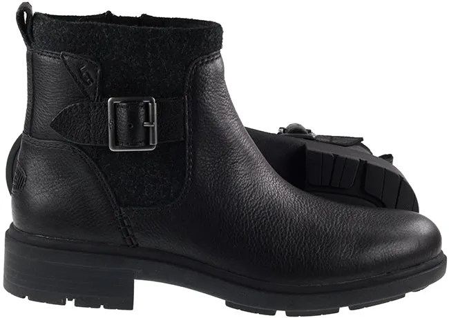 Ugg Boots Womens Harrison Moto Black Leather