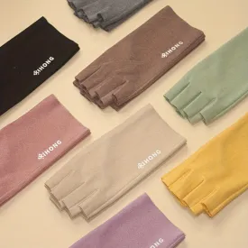 Winter Warm Half Finger Touch Screen Fleece Gloves for Women