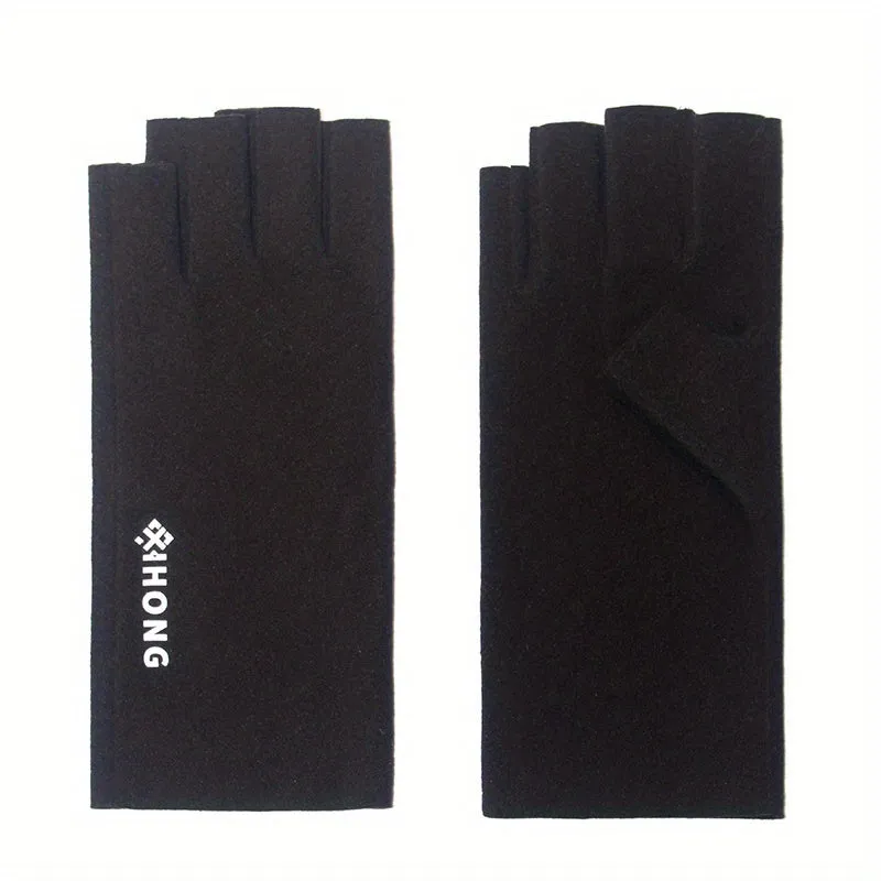 Winter Warm Half Finger Touch Screen Fleece Gloves for Women