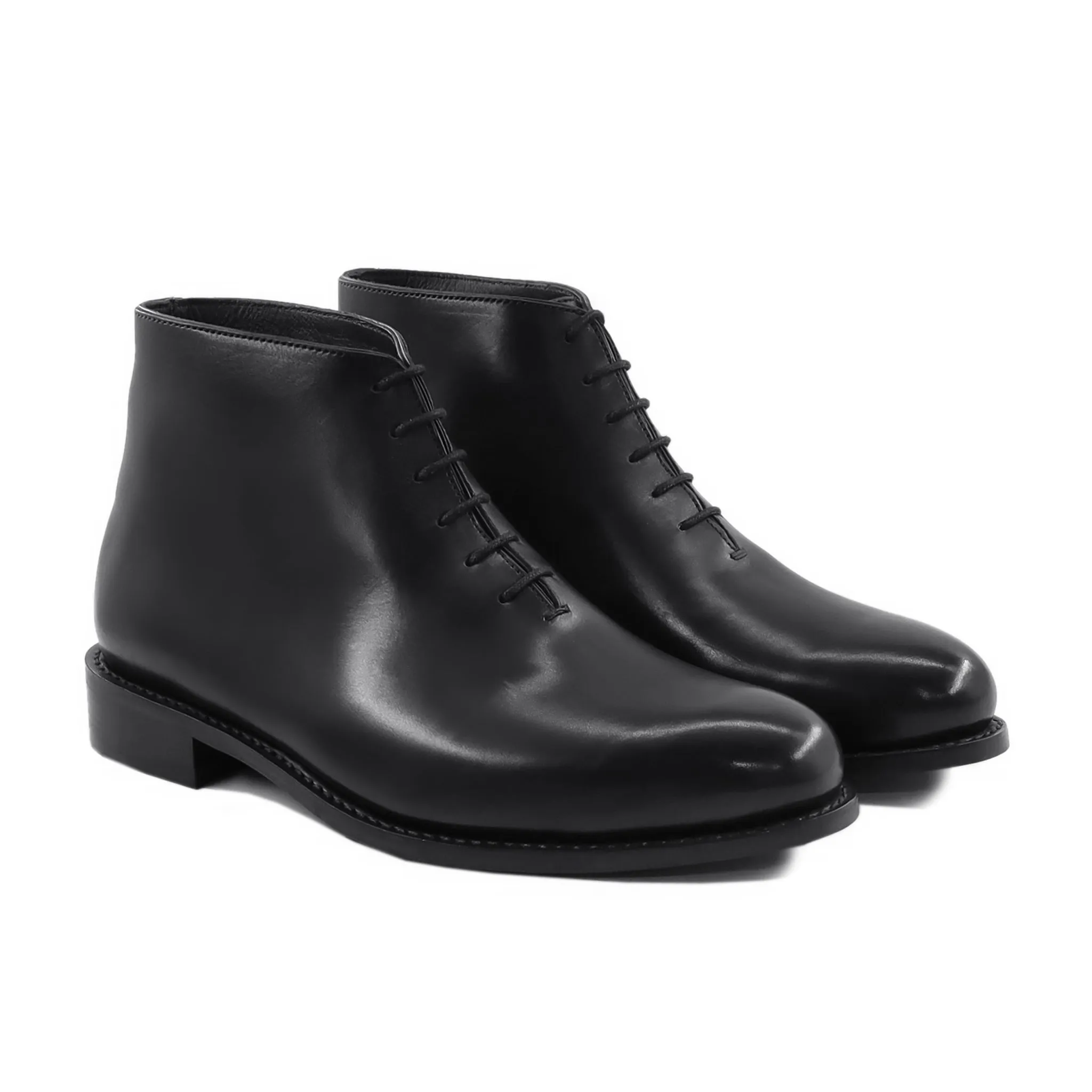 Yaling - Men's Black Calf Leather Chukka Boot